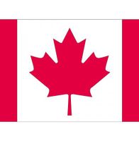 10x Stickertjes Canada vlag 10 cm   -