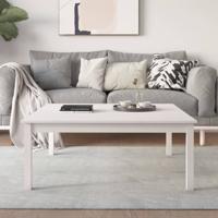 Salontafel 100x100x40 cm massief grenenhout wit