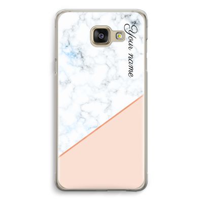 Marmer in stijl: Samsung Galaxy A5 (2016) Transparant Hoesje