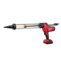 Milwaukee M18 C18 PCG/600T-201B Accu lijm- en kitspuit met 600 ml transparante patroonhouder 18V 2.0Ah in tas - 4933441808