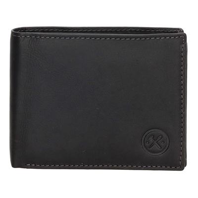 Hide & Stitches Lage Billfold RFID Japura Zwart