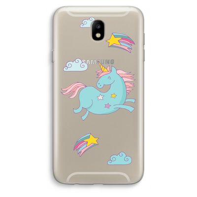 Vliegende eenhoorn: Samsung Galaxy J7 (2017) Transparant Hoesje