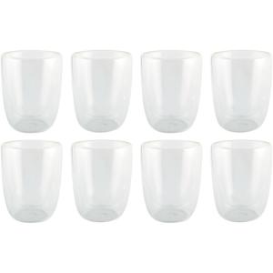 Luxe dubbelwandige theeglazen - 8x stuks - 300ml - Koffie/thee bekers en glazen