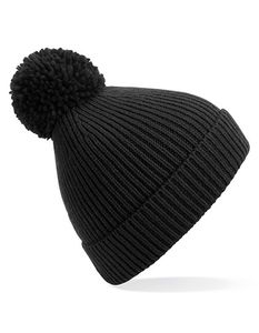 Beechfield CB382 Engineered Knit Ribbed Pom Pom Beanie