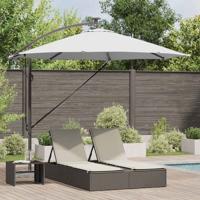 Cantilever Banana Parasol met slot Zand 294 x 294 x 248 cm