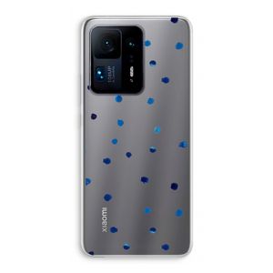 Blauwe stippen: Xiaomi Mi Mix 4 Transparant Hoesje