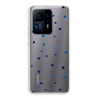 Blauwe stippen: Xiaomi Mi Mix 4 Transparant Hoesje