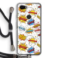 Pow Smack: Pixel 3a Transparant Hoesje met koord