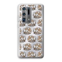 Slapende poes: Huawei P40 Pro Plus Transparant Hoesje Slapende poes: Huawei P40 Pro Plus Transparant Hoesje