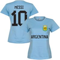Argentinië Messi 10 Dames Team T-Shirt