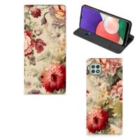 Smart Cover voor Samsung Galaxy A22 5G Bloemen
