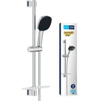 Doucheset met 2-straals douchekop, staaf, slang en planchet - GROHE Vitalio Comfort 110 26929001 - Waterbesparend - Chroom