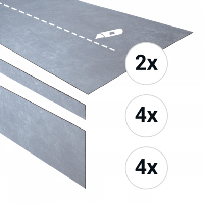 Douwes Dekker - PVC complete traptreden set Bitterkoek 152,4cm (PVC) Douwes Dekker - PVC complete traptreden set Bitterkoek 152,4cm (PVC)