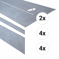 Douwes Dekker - PVC complete traptreden set Bitterkoek 152,4cm (PVC)