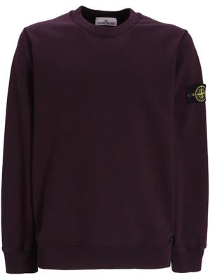 Stone Island sweat en coton à motif Compass - Violet