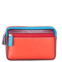 Mywalit Small Leather Double Zip Purse Pompeii