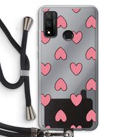 Ondersteboven verliefd: Huawei P Smart (2020) Transparant Hoesje met koord