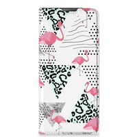 Motorola Moto E20 Hoesje maken Flamingo Triangle