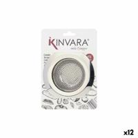Gootsteenfilters Kinvara Zilverkleurig Roestvrij staal Ø 16 cm (12 Stuks)