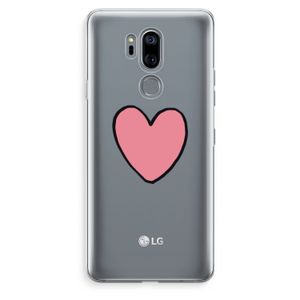 Hartje: LG G7 Thinq Transparant Hoesje