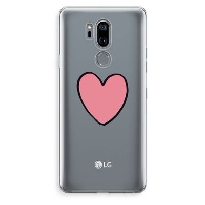 Hartje: LG G7 Thinq Transparant Hoesje
