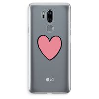 Hartje: LG G7 Thinq Transparant Hoesje