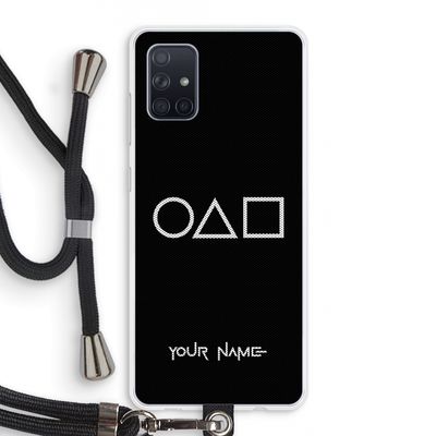 Squid Game: Samsung Galaxy A71 Transparant Hoesje met koord