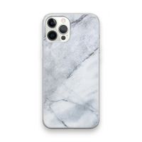 Witte marmer: iPhone 12 Pro Max Transparant Hoesje