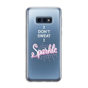 Sparkle quote: Samsung Galaxy S10e Transparant Hoesje