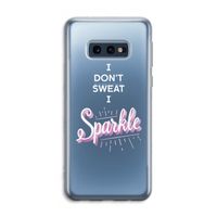 Sparkle quote: Samsung Galaxy S10e Transparant Hoesje