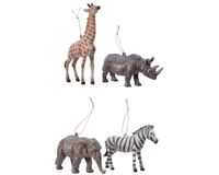 Dier plastic hang assorti kerstbal hangdeco kerst Decoris - Decoris