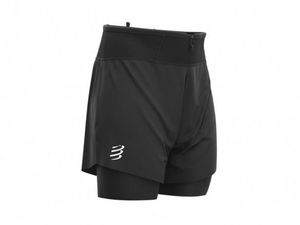 Compressport Trail 2-in-1 compressie short zwart heren S