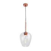 Alexandra Thai - Plafondlamp 25X25X66 Aluminium Kleur Koper/Transparant Kristal