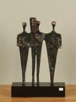 Kunstwerk uit brons Samen Bouwen, 23 cm Kunstwerk uit brons Samen Bouwen, 23 cm