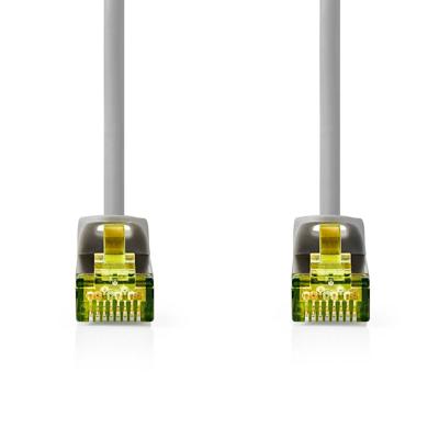 Nedis CAT7 Netwerkkabel | S/FTP | RJ45 Male | RJ45 Male | 0.25 m | Snagless | Rond | LSZH | Grijs | Label - CCGL85420GY025