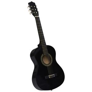 Gitaar klassiek beginner en kinderen 1/2 34" zwart