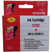Huismerk Brother LC-123M cartridge magenta