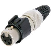 Neutrik NC4FX-HD XLR-connector Bus, recht Aantal polen: 4 Zilver 1 stuk(s)