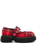 MSGM chaussures Mary Jane à plateforme - Rouge