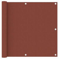 VidaXL Balkonscherm 90x500 cm oxford stof terracotta