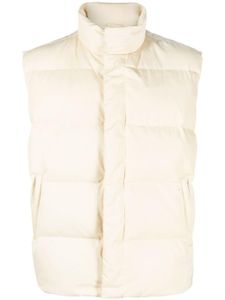 MM6 Maison Margiela gilet matelassé à col montant - Jaune