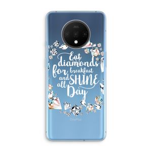 Diamonds: OnePlus 7T Transparant Hoesje