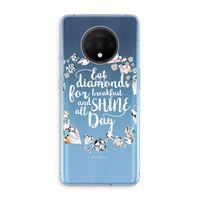 Diamonds: OnePlus 7T Transparant Hoesje