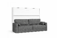 Tweepersoons Opklapbed 190x200cm - Couple - wit met bank - Polyether - tot 80 KG - stofkleur ketor 10