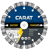 Carat Diamantzaag | Battery power universeel | Ø125x22,23 mm CBP1253000