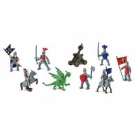Plastic ridders en draken speelfiguren   -