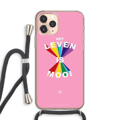 Het Leven Is Mooi: iPhone 11 Pro Transparant Hoesje met koord