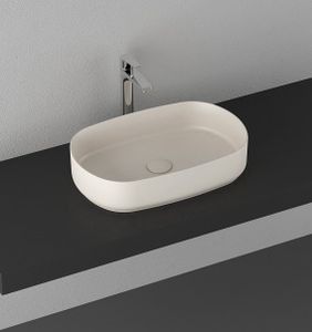 Sapho Infinity Oval waskom 55x36cm mat ivoor