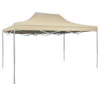 VidaXL Partytent inklapbaar 3x4 m staal crème