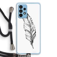 Pluim: Samsung Galaxy A52 Transparant Hoesje met koord